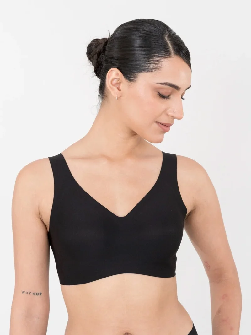 Shapercult Store Skyn Full Coverage Bra Black 8XL for Women